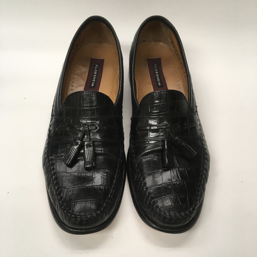 Florsheim Pisa Leather Tassle Loafer 11.5B (0087)